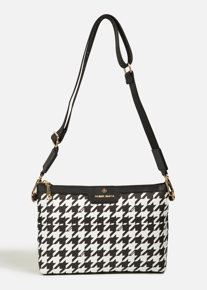 Crossbody pata de gallo y negro JI 203 1 pz