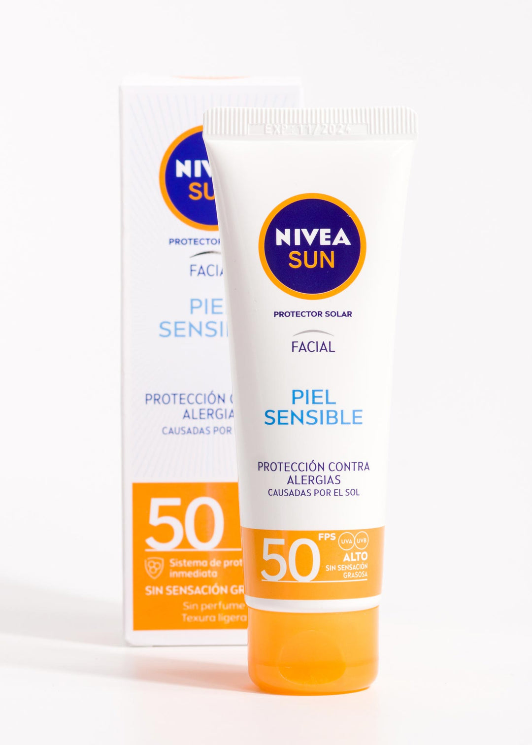 Comprar Protector Solar Facial Nivea Piel Sensible, FPS 50+ - 50ml
