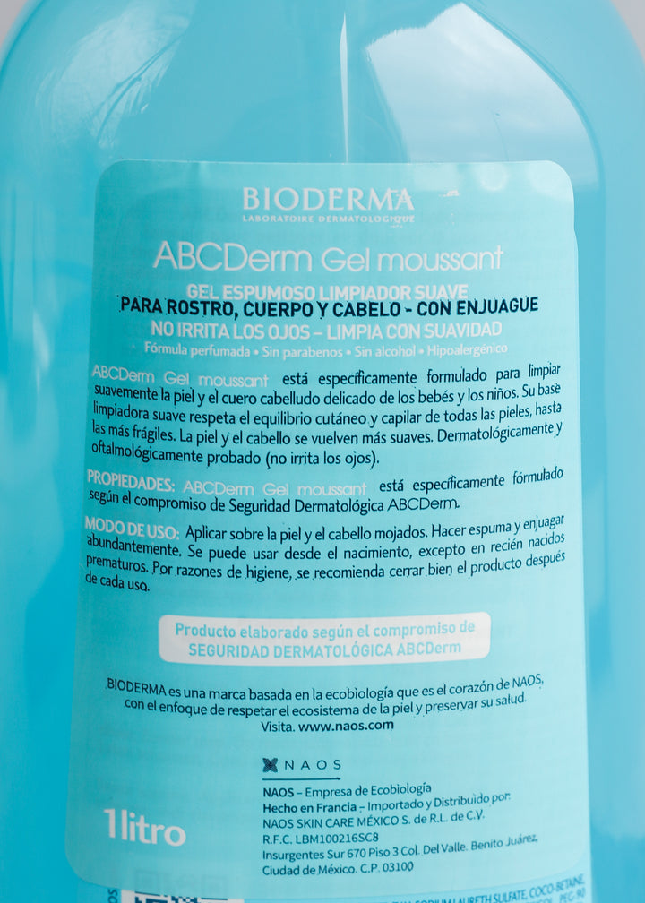 beneficios Bioderma ABCDerm Gel De Baño