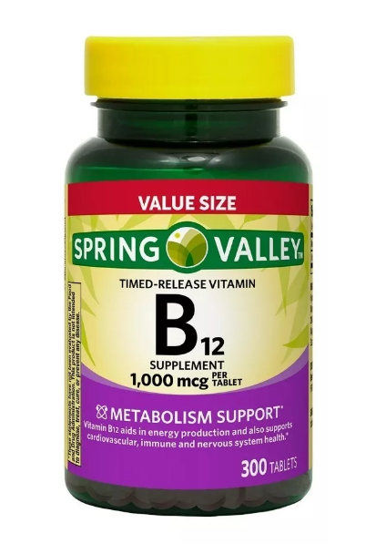 Vitaminas - Spring Valley B12 1000mcg 300 tablets