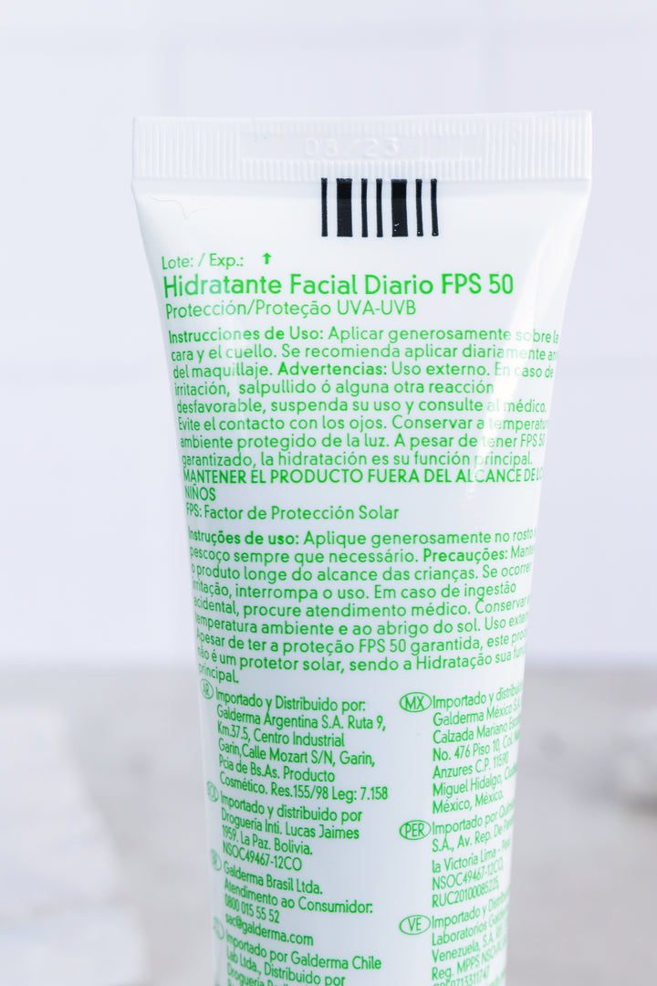 Hidratante facial diario FPS50+ 50ml