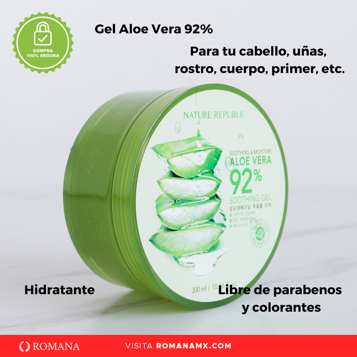 Hidratante/ Calmante - Gel Aloe Vera 92%
