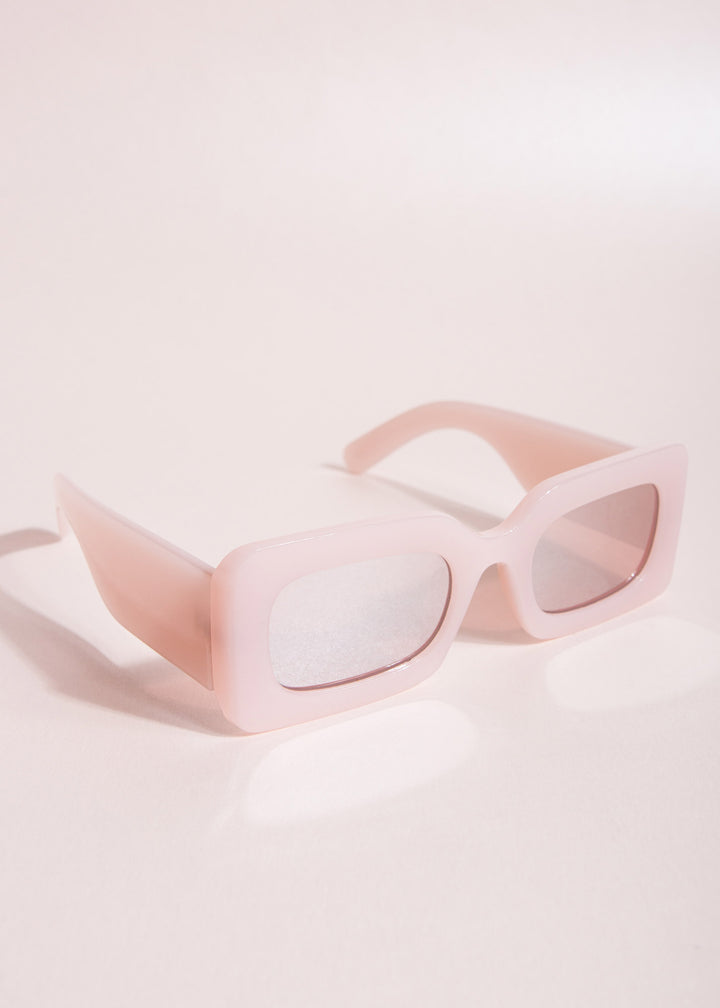 Gafas de sol rect-angle soft pink
