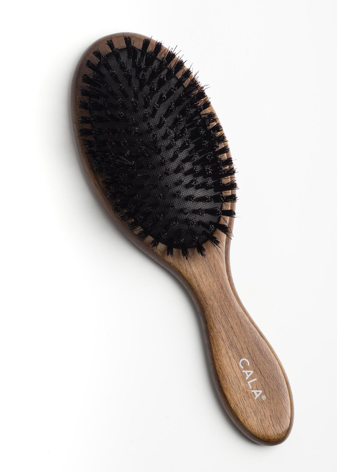 Cepillo de pelo de cerdas de jabalí de bambú oscuro