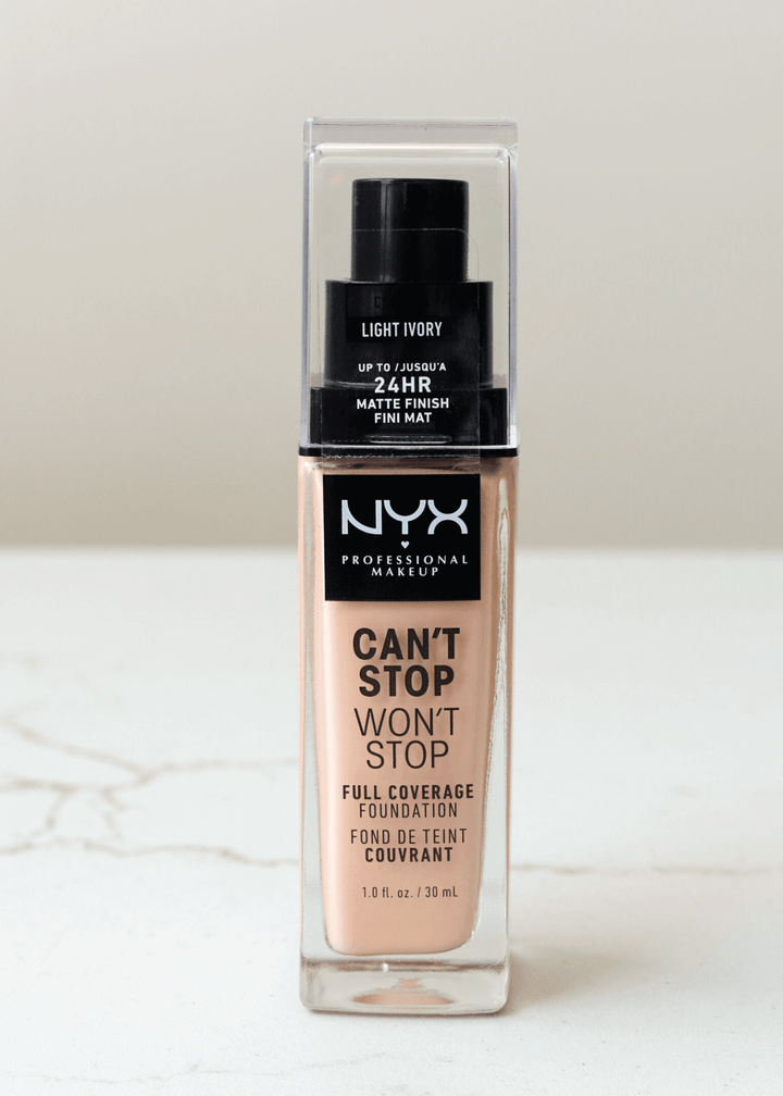 NYX Cant't Stop Won't Stop Full Coverage Foundation - Base de Maquillaje