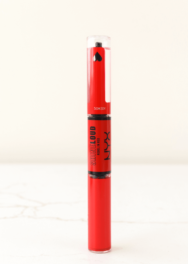 Nyx Shine Loud Vegan Long Lasting Lipstick Rebel in Red