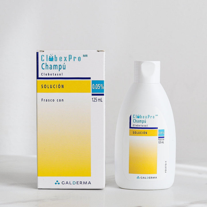 ROMANA-Descripción Es una formulación tópica de corticosteroide altamente potente, indicada para el tratamiento de la psoriasis moderada a severa de la piel cabelluda. ¿Qué es la psoriasis? Es una enfermedad de la piel que causa manchas rojas y escamosas que pican, sobre todo en las rodillas, los codos, el tronco y el cuero cabelludo. Beneficios Contiene propionato de clobetasol, un corticosteroide fluorado sintético para uso dermatológico tópico. Los corticosteroides constituyen una clase de es
