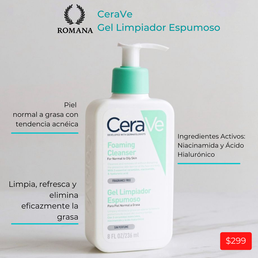 Cerave Gel Espumoso 236ml – Derma Express MX