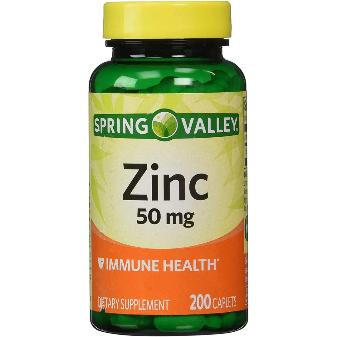 Vitaminas - Spring Valley Zinc 50mg 200 cápsulas